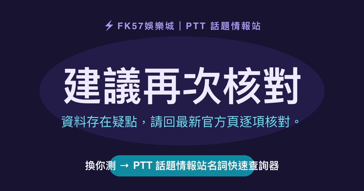 建議再次核對｜PTT 話題情報站名詞快速查詢器結果圖